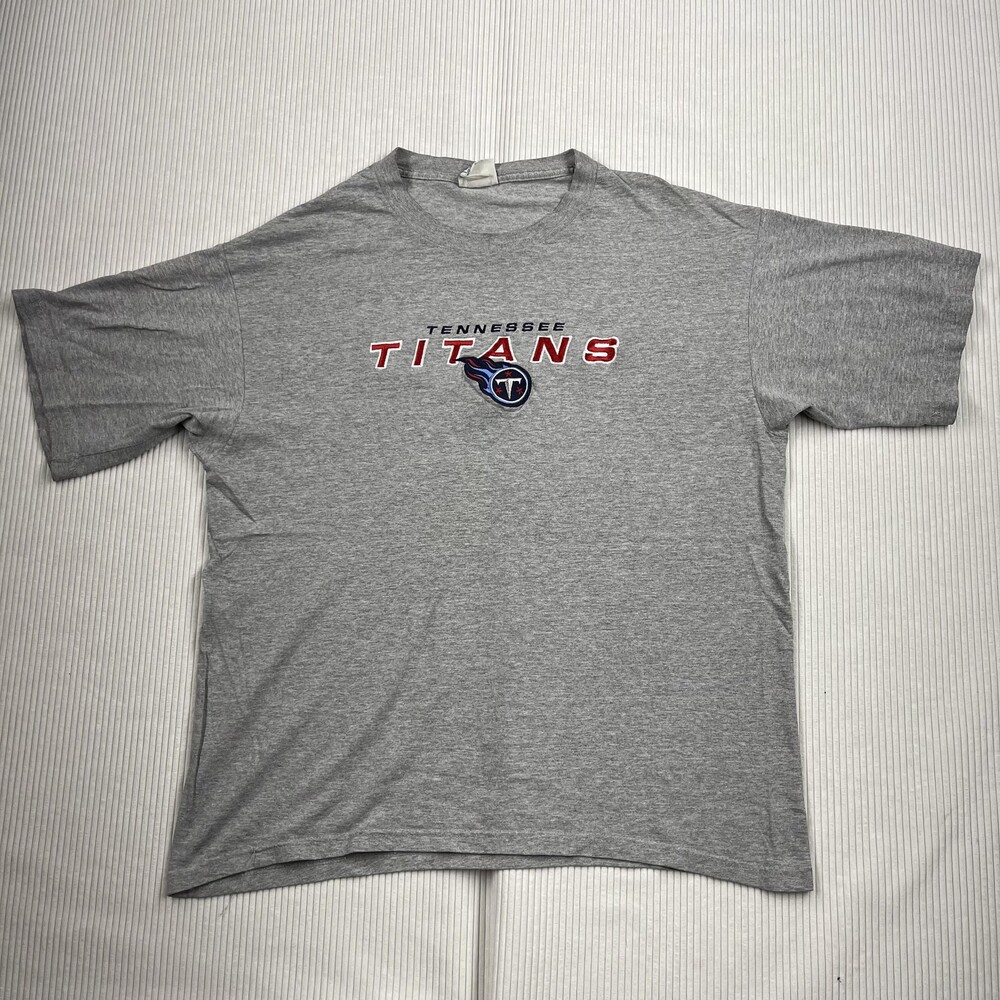 Tennessee Titans Shirt Mens XL Gray NFL Football Embroidered Crewneck Lee Sport